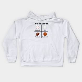 Four Seasons of Sports Kids Hoodie